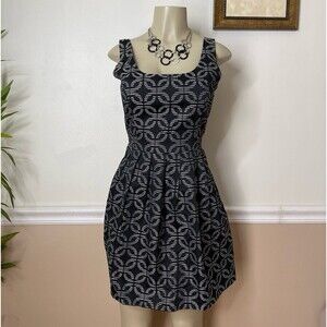 Jack By BB Dakota Women’s Dallias Fit & Flare Geometric Print Mini Dress